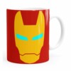 Caneca Homem De Ferro Minimalista Branca
