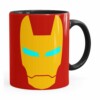 Caneca Homem De Ferro Minimalista Preta