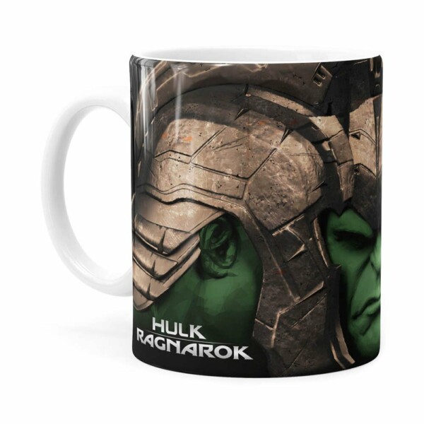 Caneca Hulk 3d Print Avengers Ragnarok Branca