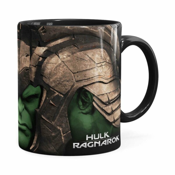 Caneca Hulk 3d Print Avengers Ragnarok Preta