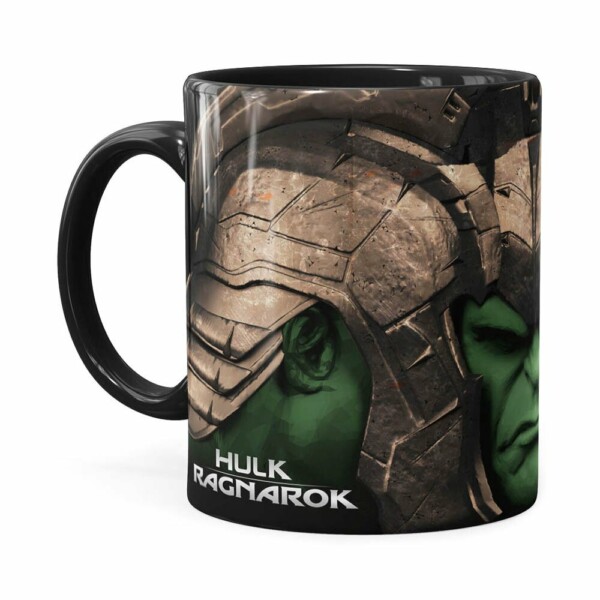 Caneca Hulk 3d Print Avengers Ragnarok Preta