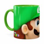 Caneca Luigi 3d Print Super Mario Verde Claro