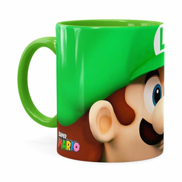 Caneca Luigi 3d Print Super Mario Verde Claro