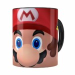 Caneca Mario 3d Print Com Logo Preta