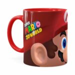 Caneca Mario 3d Print Com Logo Vermelha