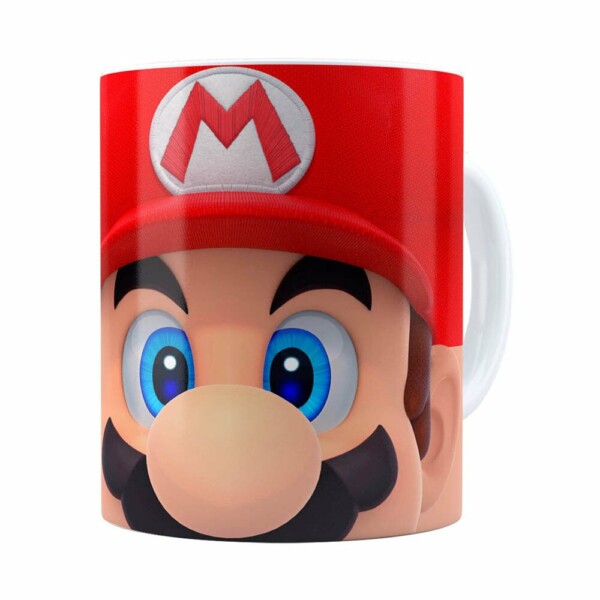 Caneca Mario 3d Print Super Branca