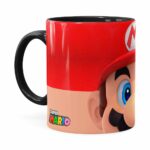 Caneca Mario 3d Print Super Preta