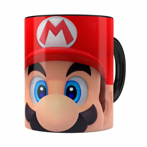 Caneca Mario 3d Print Super Preta