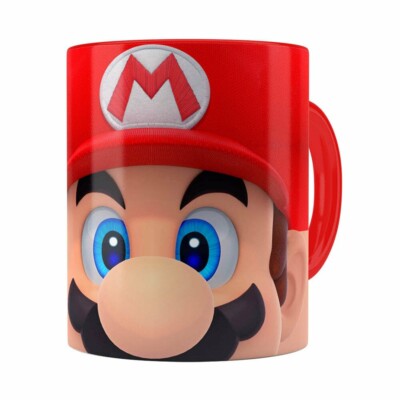 Caneca Mario 3d Print Super Vermelha