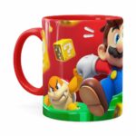 Caneca Mario 3d Print Susto Super Vermelha