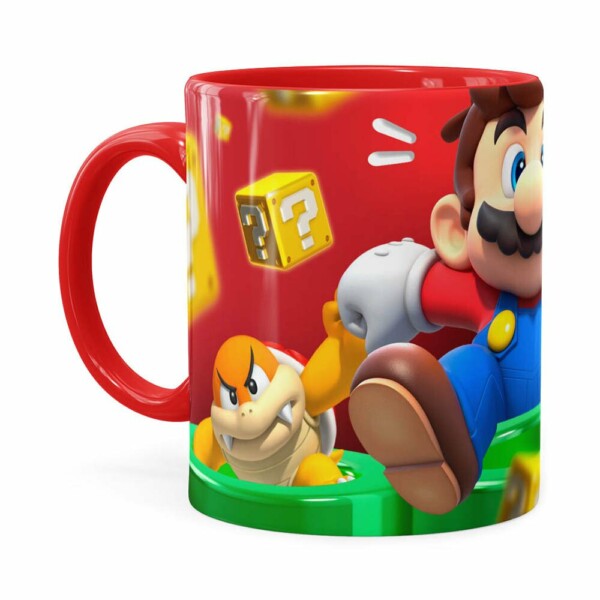 Caneca Mario 3d Print Susto Super Vermelha