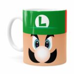 Caneca Mario E Luigi Super Mario Bros Faces Branca