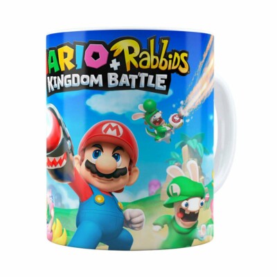 Caneca Mario Rabbids 3d Print Branca