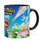Caneca Mario Rabbids 3d Print Preta