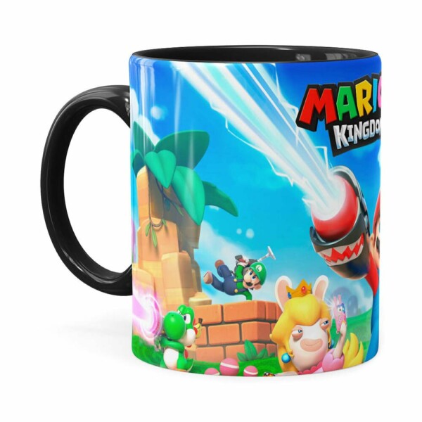 Caneca Mario Rabbids 3d Print Preta