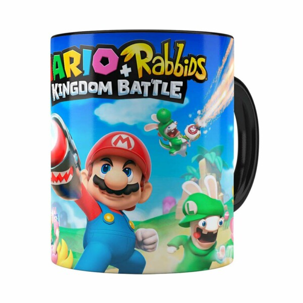 Caneca Mario Rabbids 3d Print Preta