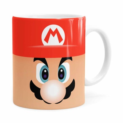Caneca Mario Super Mario Bros Face Branca