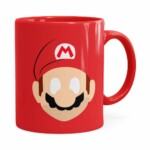 Caneca Mario Super Mario Bros Minimalista Vermelha