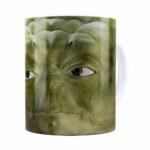 Caneca Mestre Yoda 3d Print Star Wars Branca