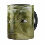 Caneca Mestre Yoda 3d Print Star Wars Preta