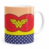Caneca Mulher Maravilha Uniforme Branca
