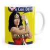 Caneca Mulher Maravilha We Can Do It! Branca