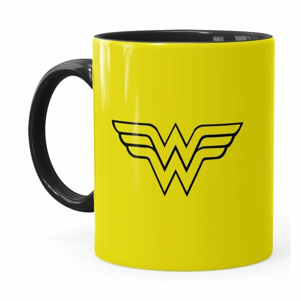 Caneca Mulher Maravilha We Can Do It! Preta