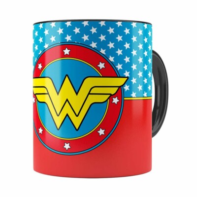 Caneca Mulher Maravilha (wonder Woman) V01 Preta