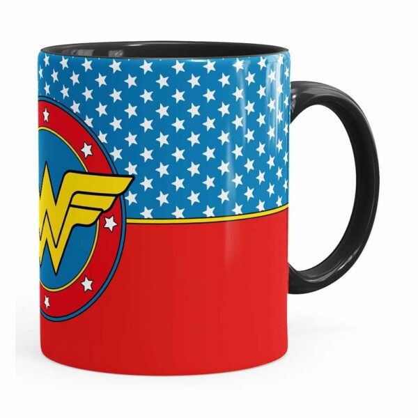 Caneca Mulher Maravilha (wonder Woman) V01 Preta