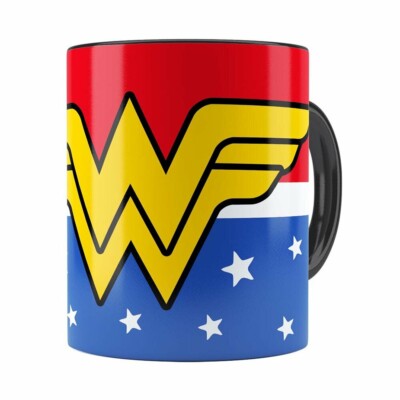 Caneca Mulher Maravilha (wonder Woman) V02 Preta