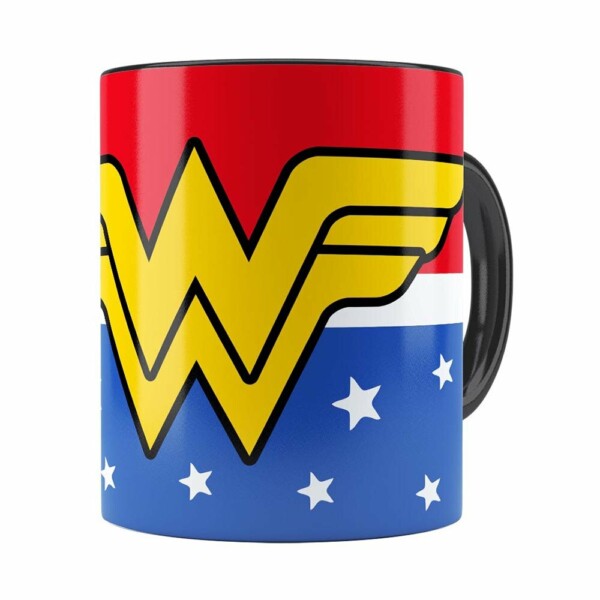 Caneca Mulher Maravilha (wonder Woman) V02 Preta
