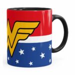 Caneca Mulher Maravilha (wonder Woman) V02 Preta