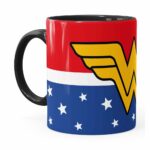 Caneca Mulher Maravilha (wonder Woman) V02 Preta