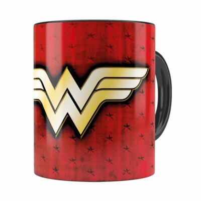 Caneca Mulher Maravilha (wonder Woman) V04 Preta