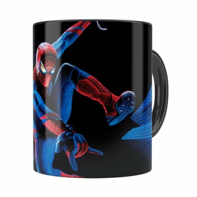 Caneca O Espetacular Homem-aranha Preta
