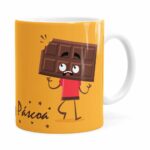 Caneca Páscoa Cara De Chocolate V01 Branca