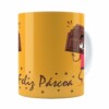 Caneca Páscoa Cara De Chocolate V01 Branca