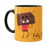 Caneca Páscoa Cara De Chocolate V01 Preta