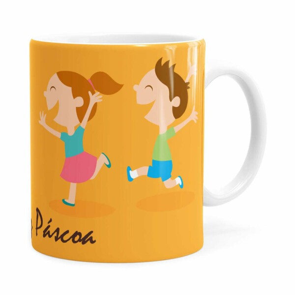 Caneca Páscoa Cara De Chocolate V02 Branca