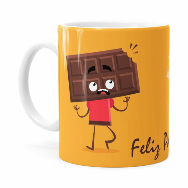 Caneca Páscoa Cara De Chocolate V02 Branca