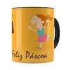 Caneca Páscoa Cara De Chocolate V02 Preta
