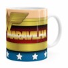 Caneca Personalizada Mulher Maravilha Com Nome Branca