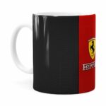 Caneca Porcelana Ferrari V01 Branca