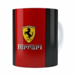 Caneca Porcelana Ferrari V01 Branca