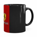 Caneca Porcelana Ferrari V01 Preta