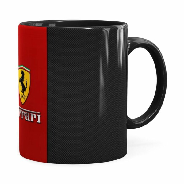 Caneca Porcelana Ferrari V01 Preta