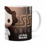 Caneca Princesa Leia 3d Print Star Wars Branca