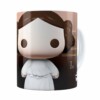 Caneca Princesa Leia 3d Print Star Wars Branca