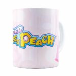 Caneca Princesa Peach Super Mario Bros V01 Branca