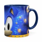 Caneca Sonic 3d Print Azul Escuro